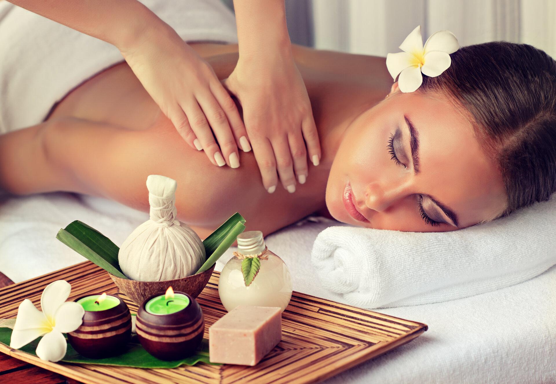 Spa body massage treatment. 